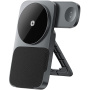 ESSAGER ES-WC09 sklopivi magnetski bežični stalak za iPhone / Apple Watch / AirPods - 15W - sivi