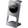 ESSAGER ES-T40 3u1 sklopivi magnetski bežični stalak za iPhone / Apple Watch / AirPods - 15W - sivi