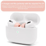 XDcase zamjenski pjenasti nastavci s štapićem za čišćenje za AirPods Pro 1 / 2 - S/M/L - ružičasti