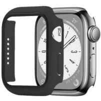 Hat Prince zašitna futrola s kaljenim staklom za Apple Watch 44mm - crno