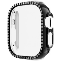 Metalik futrola sa kamenčićima za Apple Watch Ultra 49mm - crno