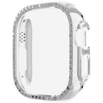 Metalik futrola sa kamenčićima za Apple Watch Ultra 49mm - srebrni