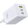 Baseus EnerFill FE11 GaN Punjač za mobitel za brzo punjenje s priključcima 2x USB-C / USB-A - 100W - bijeli