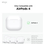 ELAGO AW5 Retro maskica s karabinerom u stilu igraće konzole za AirPods 4 / 5 - crna