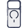 UNIQ Combat MagClick maska s okvirom u boji i MagSafe za iPhone 17 Pro - tamnoplava