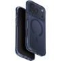 UNIQ Combat MagClick maska s okvirom u boji i MagSafe za iPhone 17 Pro Max - tamnoplava