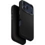 UNIQ Lyden MagClick kožna maska s MagSafe za iPhone 17 Pro - crna