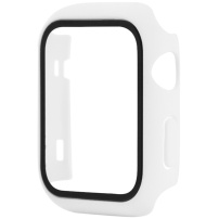 Zaštitna futrola s kaljenim staklom za Apple Watch 38mm - bijelo