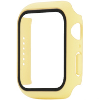 Zaštitna futrola s kaljenim staklom za Apple Watch 40mm - žuta