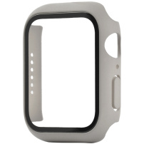 Zaštitna futrola s kaljenim staklom za Apple Watch 44mm - bež