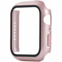 Zaštitna futrola s kaljenim staklom za Apple Watch 44mm - ružičasto-zlatna