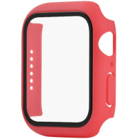 Zaštitna futrola s kaljenim staklom za Apple Watch 44mm - crveno