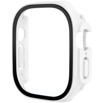 Matna futrola s kaljenim staklom za Apple Watch Ultra 49mm - bijela