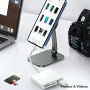 3u1 redukcije s čitačem kartica - utor za SD / TF karticu / USB-A na USB-C / Lightning - narančasta