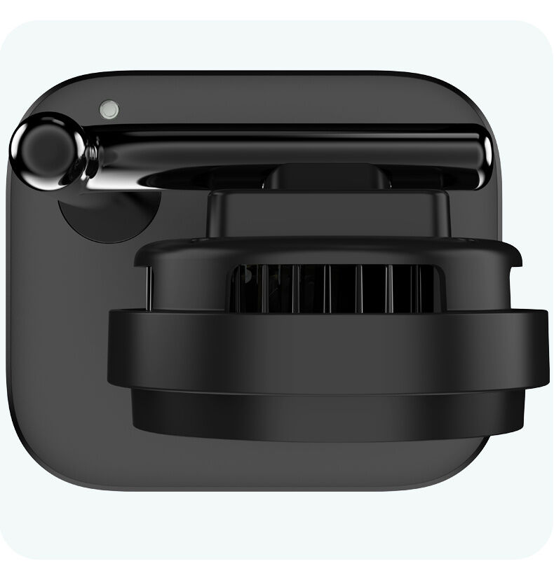 C69 Qi2 2u1 magnetski bežični stalak za iPhone / AirPods - 25W - crni