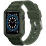 Izdržljiva Armor maskica s remenom za Apple Watch 42mm (Series 10 / 11) - maslinasta