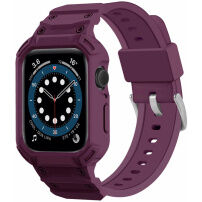 Izdržljiva Armor maskica s remenom za Apple Watch 42mm (Series 10 / 11) - ljubičasta