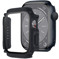 Otporna futrola Armor sa kaljenim staklom za Apple Watch 41mm - crno