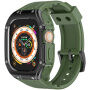 Izdržljivo kućište s remenom i obloženim okvirom za Apple sat Ultra 49mm - maslinasto