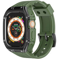 Izdržljivo kućište s remenom i obloženim okvirom za Apple sat Ultra 49mm - maslinasto