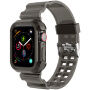 Izdržljiva maska s prozirnim remenom za Apple Watch 42mm (Series 10 / 11) - siva