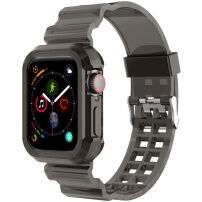 Izdržljiva maska s prozirnim remenom za Apple Watch 42mm (Series 10 / 11) - siva