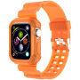 Otporna maska s prozirnim remenom za Apple Watch 42mm (Series 10 / 11) - neonsko narančasta