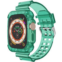 Otporna futrola sa prozirnim remenom za Apple Watch Ultra 49mm - zeleno