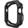 Izdržljiva futrola s uzorkom karbonskih vlakana za Apple Watch Ultra 49 mm - crna