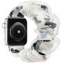 xDfind Remen/narukvica za sat u stilu gumice s cvjetnim uzorkom za Apple Watch Ultra 49mm / 46mm / 45mm / 44mm / 42mm - bijelo-crni