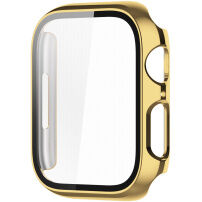 Metalizirana zaštitna futrola sa kaljenim staklom za Apple Watch 41mm - Zlatno