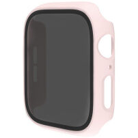 Matirana futrola s kaljenim Anti-Spy staklom za Apple Watch 40mm - svijetlo ružičasta