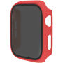 Mat futrola s kaljenim Anti-Spy staklom za Apple Watch 40mm - crvena