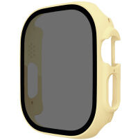 Matirana futrola s kaljenim Anti-Spy staklom za Apple Watch Ultra 49mm - žuta