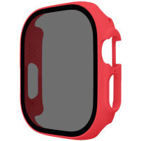 Matna futrola s kaljenim Anti-Spy staklom za Apple Watch Ultra 49mm - crvena