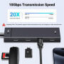 UGREEN 35584 4-u-1 hub - 4x USB-C na USB-C za MacBook - crni