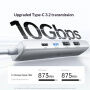 UGREEN U601 5u1 hub - HDMI / 2x USB-C / 2x USB-A na USB-C - srebrni