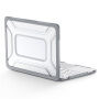 Otporna maska sa strukturom saća i sklopivim nožicama za MacBook Neo (A3404) - siva