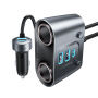 ESSAGER ES-CC22 auto punjač s portovima 2x USB-C / 3x USB-A i razdjelnikom utičnice upaljača - 150W - siva