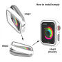 xDfind futrola optočena kamenčićima s kaljenim staklom za Apple Watch 46mm - srebrna