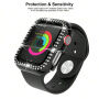 xDfind metalna futrola ukrašena kamenčićima za Apple Watch 41mm - tamnoplava
