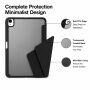 XDcase futrola s origami stalakom i prostorom za Apple Pencil za iPad Air 13" (2024-2026) / Pro 12,9" (2018-2022) - crna
