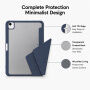 XDcase futrola s origami stalakom i prostorom za Apple Pencil za iPad Air 13" (2024-2026) / Pro 12,9" (2018-2022) - tamnoplava