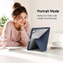 XDcase futrola s origami stalakom i prostorom za Apple Pencil za iPad Air 13" (2024-2026) / Pro 12,9" (2018-2022) - tamnoplava