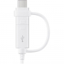 Originalni Samsung USB-A / USB-C / micro USB kabel za prijenos podataka  i sinkronizaciju - 1,5 m - bijela