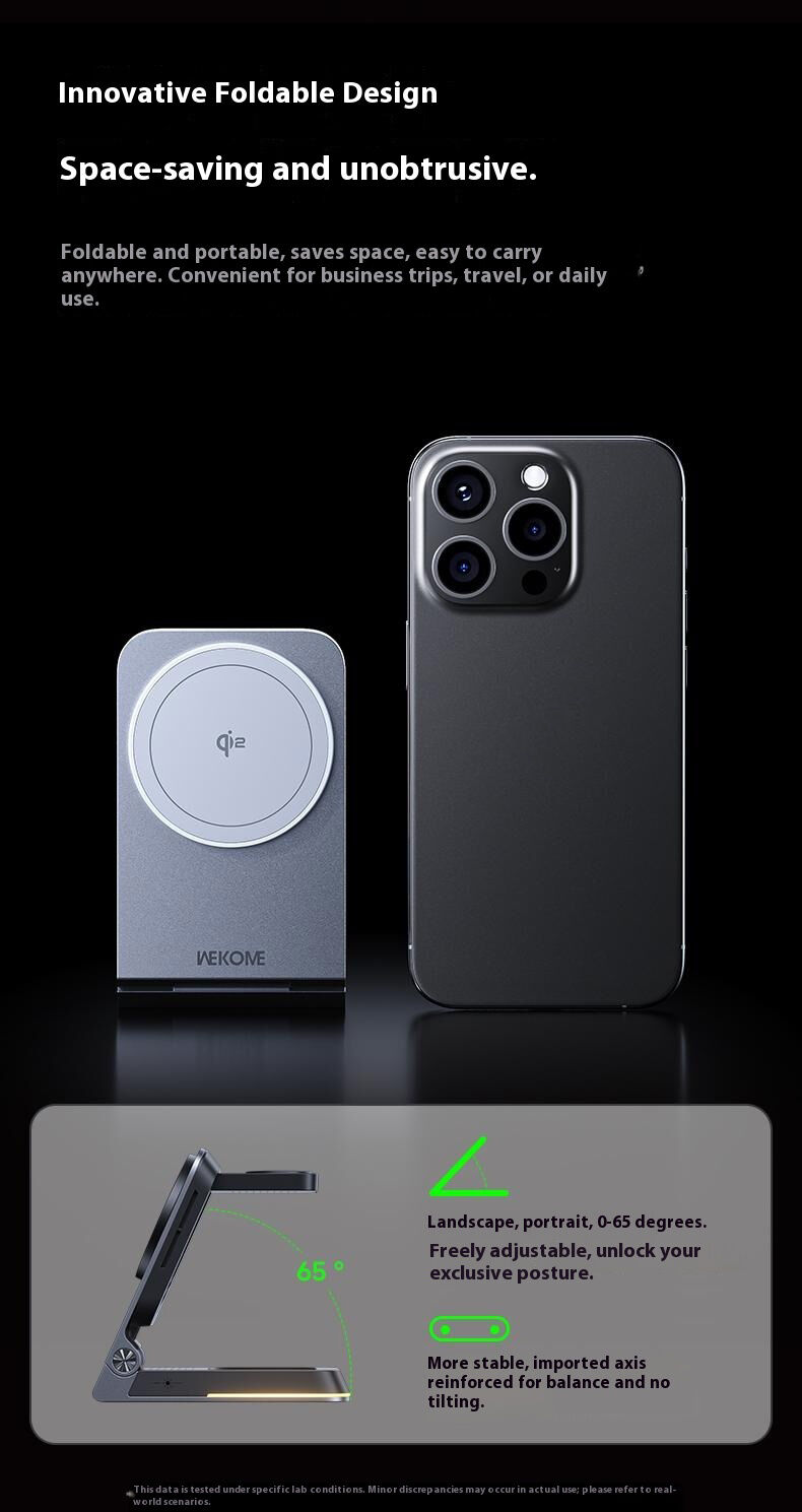 WEKOME WP-U180 Qi2 3u1 sklopivi magnetski bežični stalak za iPhone / Apple Watch / AirPods - 15W - srebrni