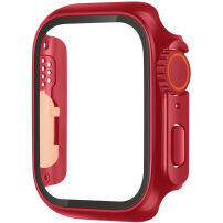 Futrola u stilu Watch Ultra s kaljenim staklom za Apple Sat 41mm - crveni