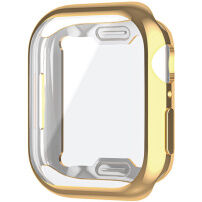 Metalik futrola od meke plastike sa zaštitom zaslona za Apple Watch 41mm - zlatna