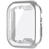 Metalik futrola od meke plastike sa zaštitom zaslona za Apple Watch 41mm - srebrna