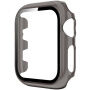 Prozirna futrola sa kaljenim staklom za Apple Watch 38mm - sivo
